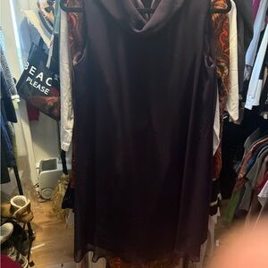 Chic Sleeveless Purple Mini Dress